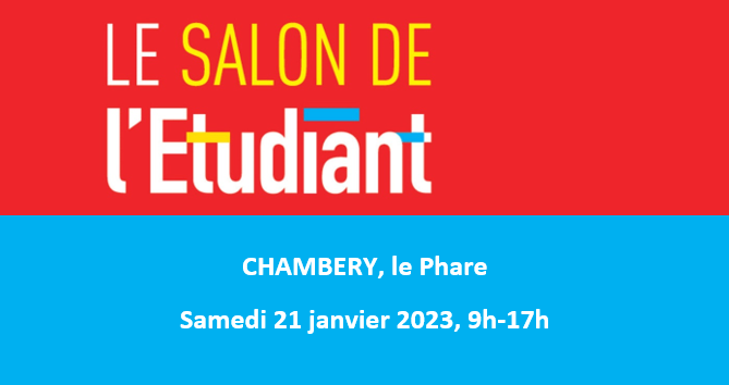 Salon de l'étudiant le samedi 21 janvier 2023 de 9h à 17h à Chambéry, Le Phare