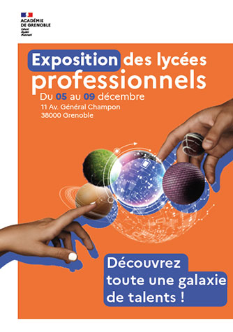 Exposition des chefs d’œuvre des élèves de la voie professionnelle-11 Avenue Général Champon- 38000 Grenoble, 5 au 9 décembre 2022