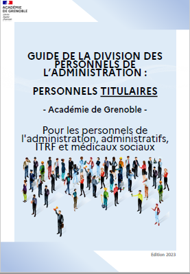 Guide PERSONNELS  TITULAIRES - Administratifs, ITRF et médicaux sociaux