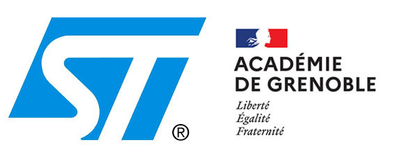 logos ST et académie grenoble
