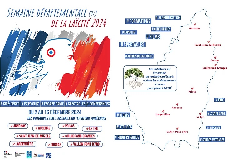 Programme de la semaine de la laïcité Ardèche