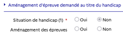 copie d'écran des cases à cocher