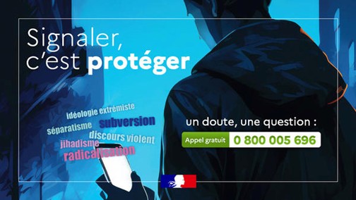 Signaler, c'est protéger - numéro vert 0 800 005 696