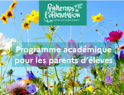 Programme du printemps de l'orientation pour les parents d'élèves
