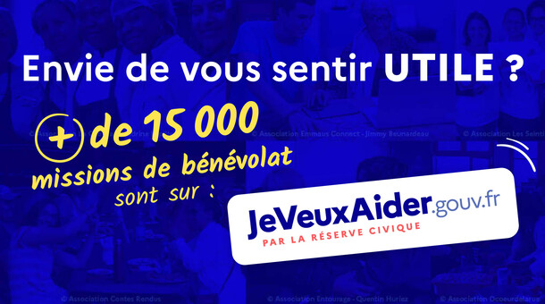 Missions de bénévolat sur JeVeuxAider.fr
