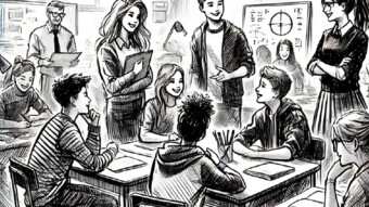 Image de jeunes en classe